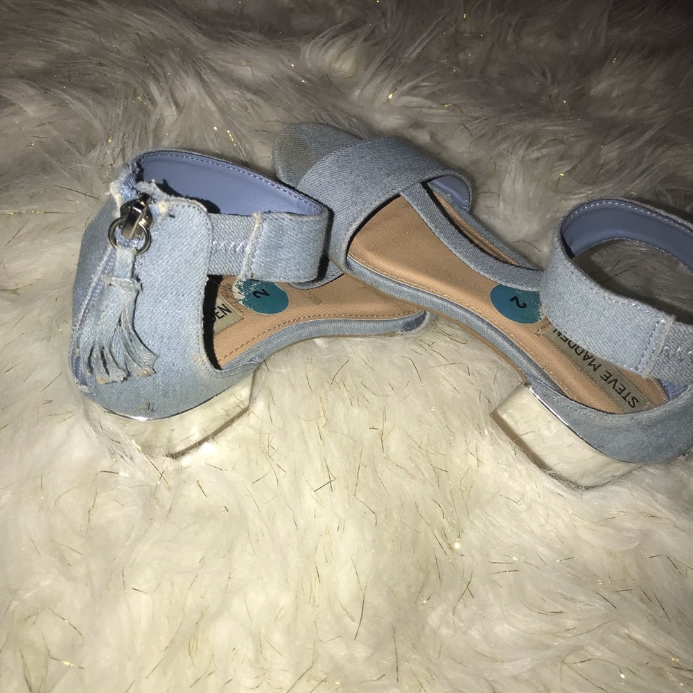 Girls denim sandals